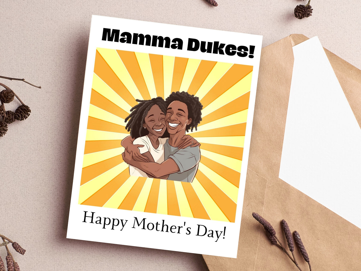 Momma Dukes-African American Mother's Day Card