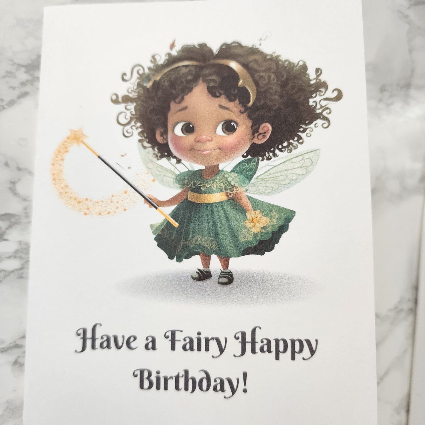 Black Girl Fairy Birthday Card Black Birthday Card African American Birthday Card For Little Girls