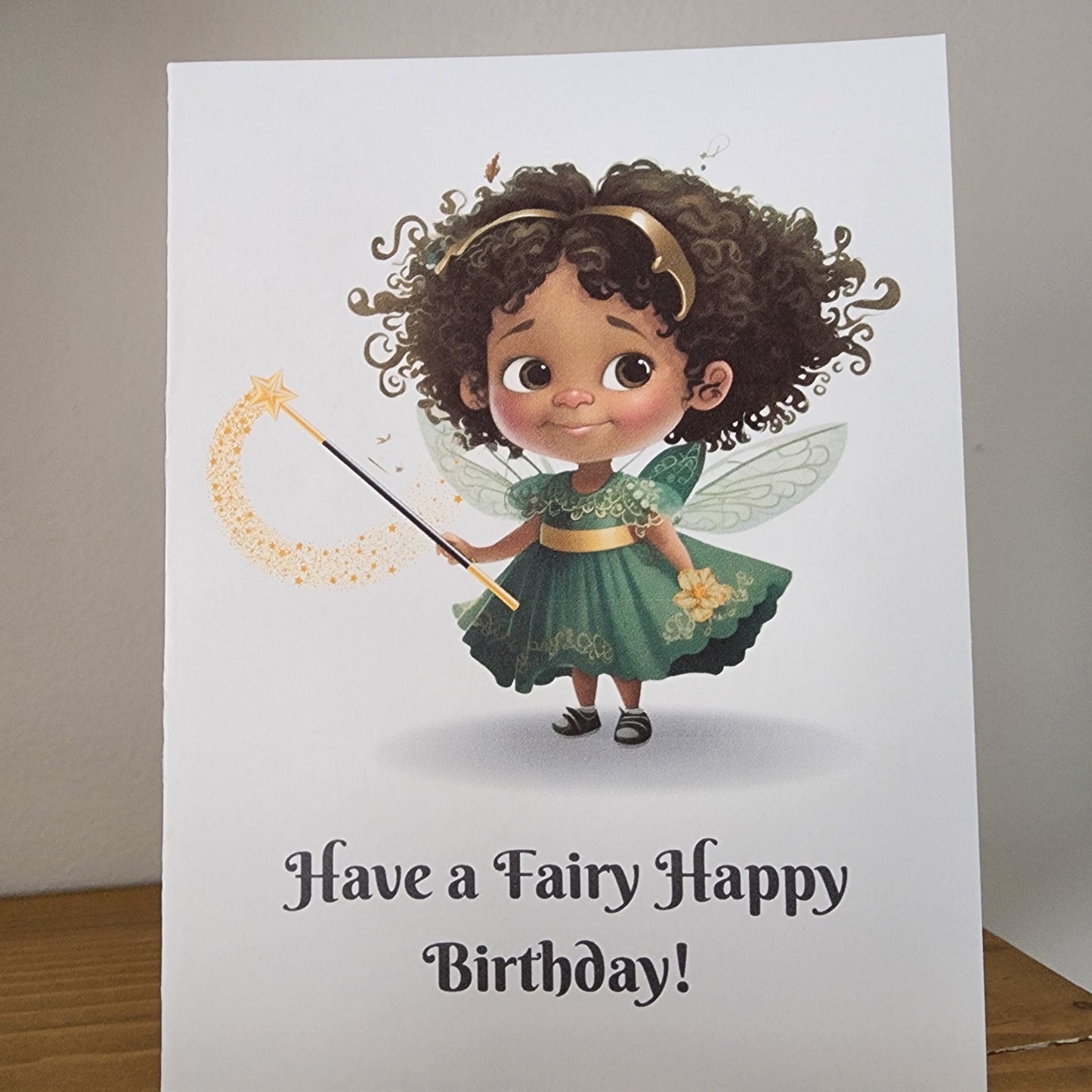 Black Girl Fairy Birthday Card Black Birthday Card African American Birthday Card For Little Girls