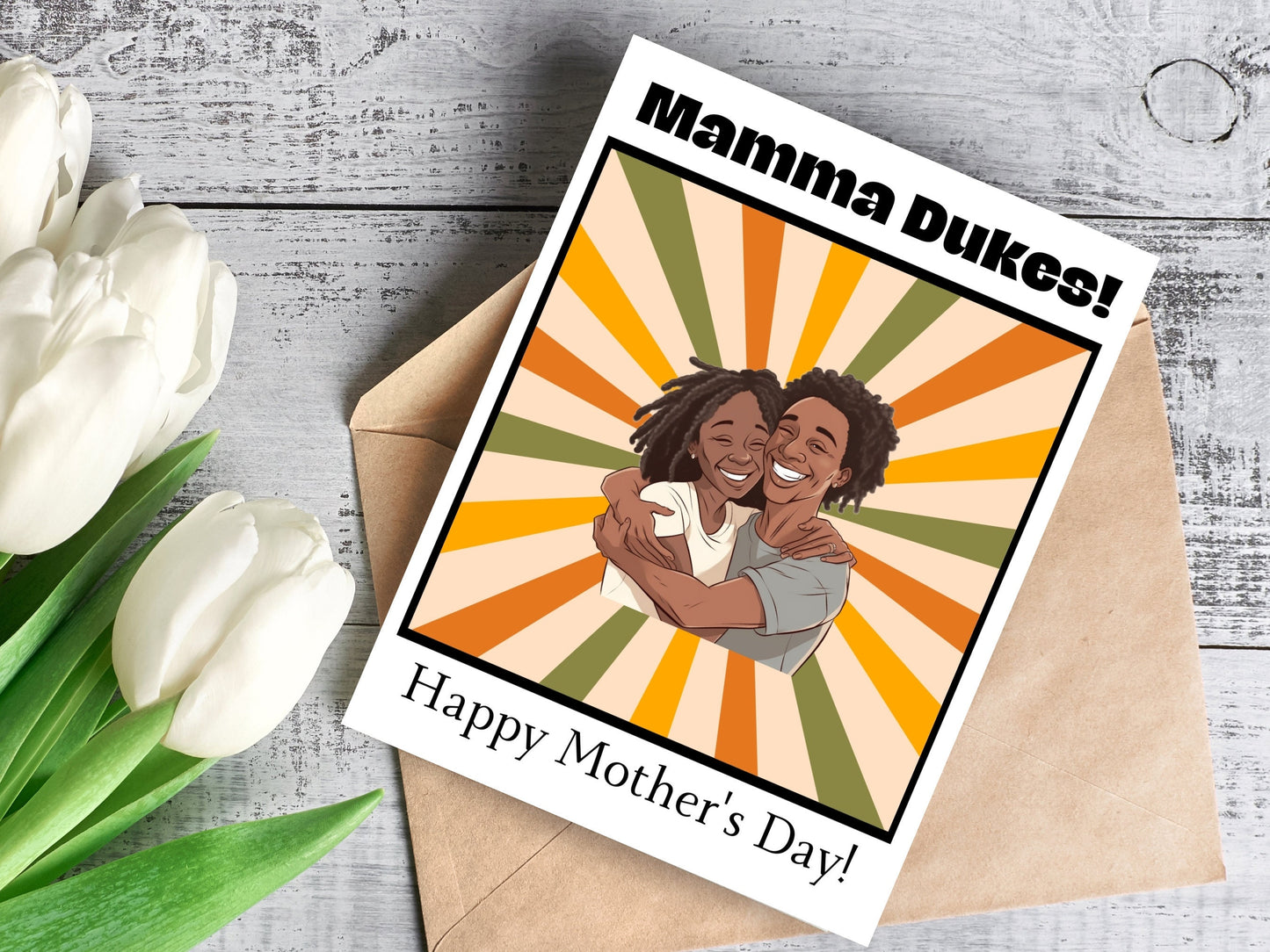 Momma Dukes Mother's Day Card, Black Mother's Day Card From Him, Funny Mother's Day Card, African American Mother's Day Card