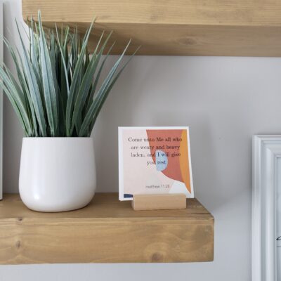 Scripture Display Cards With Abstract Design