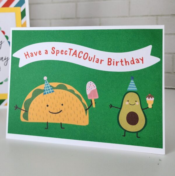Taco Birthday Card