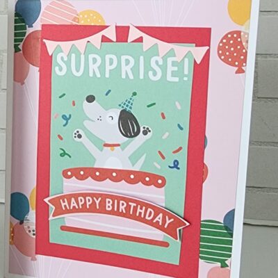 Handmade Birthday Card with Die Cuts