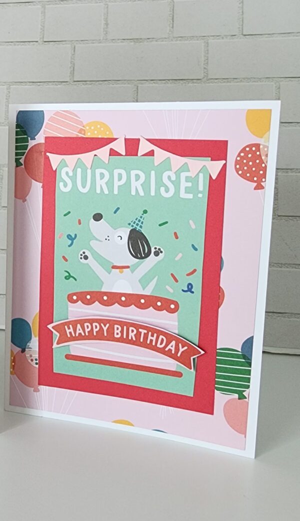 Handmade Birthday Card with Die Cuts