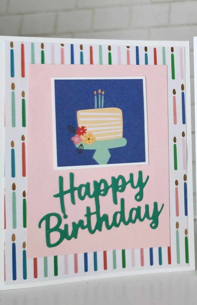 Handmade Birthday Card with Die Cuts