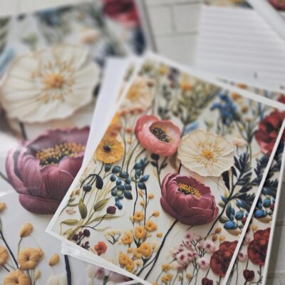 Floral Stationery Set