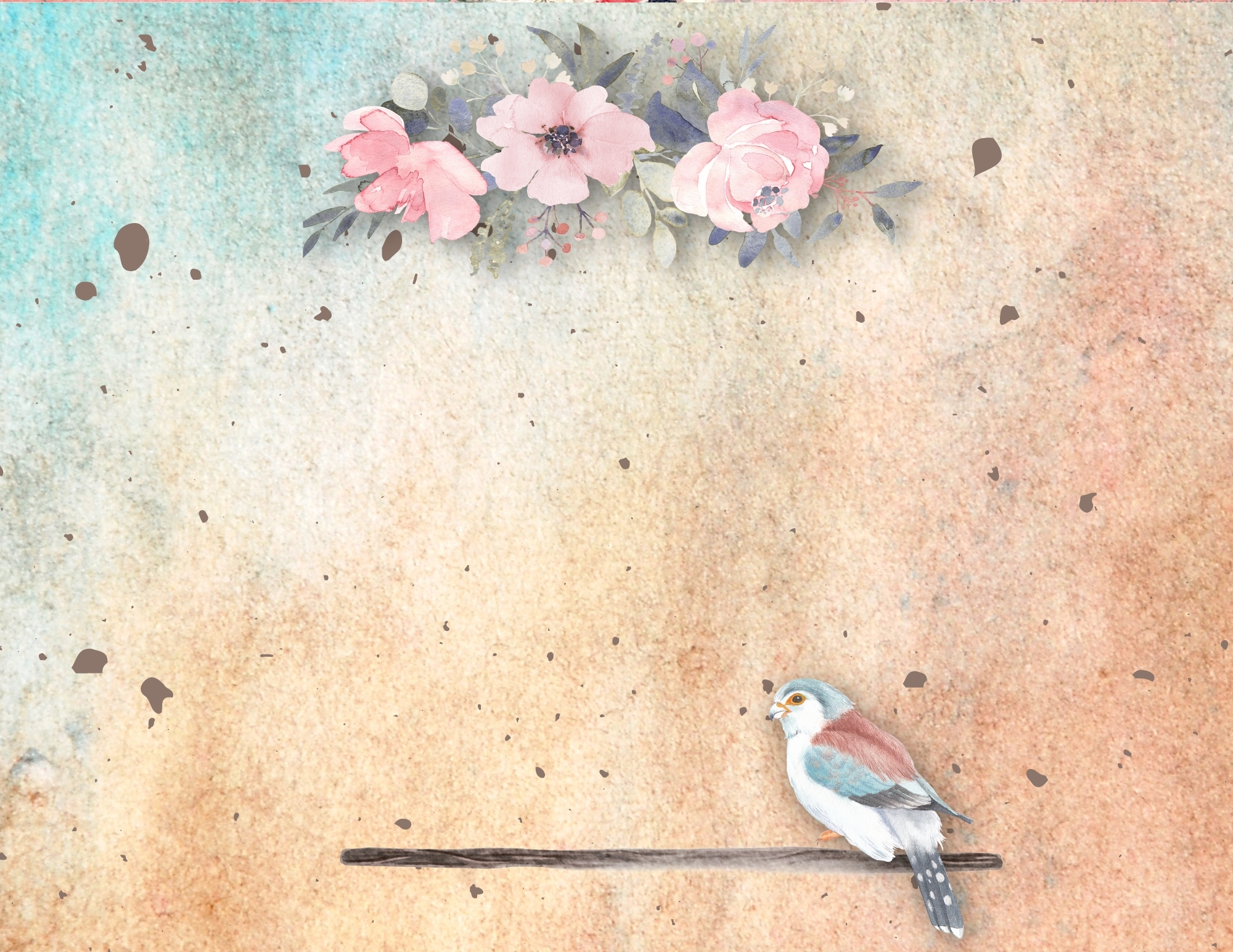 Vintage Floral Junk Journal Pages, Lined & Blank (Digital Download) - Image 7