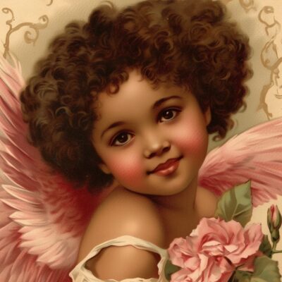 Printable Classic Vintage Paintings of Women of Color for Junk Journaling and Scrapbooking