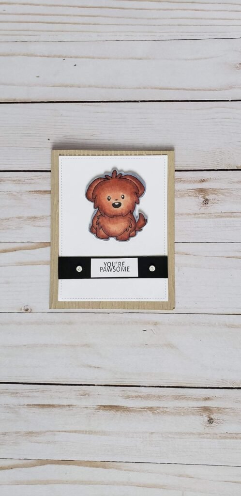 Hand Painted Puppy Card Set, 'You're Pawsome' Greeting